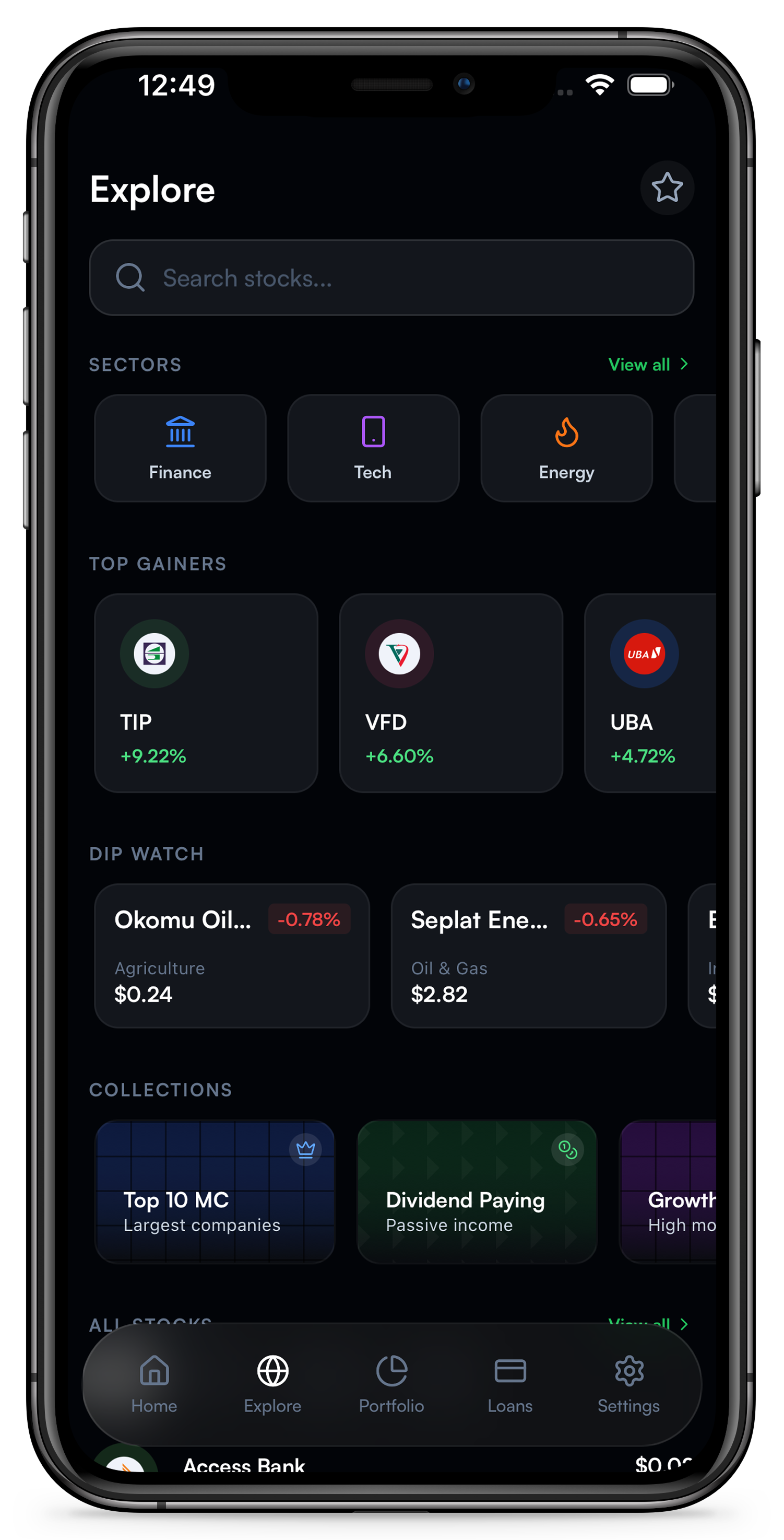 xNG Markets Platform — Explore Tokenized African Equities
